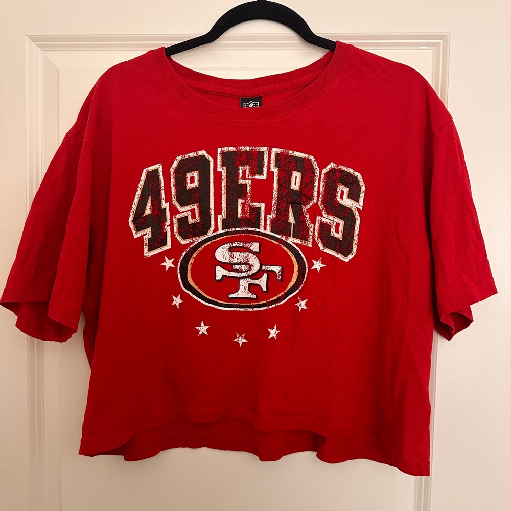 49ers cropped shirt